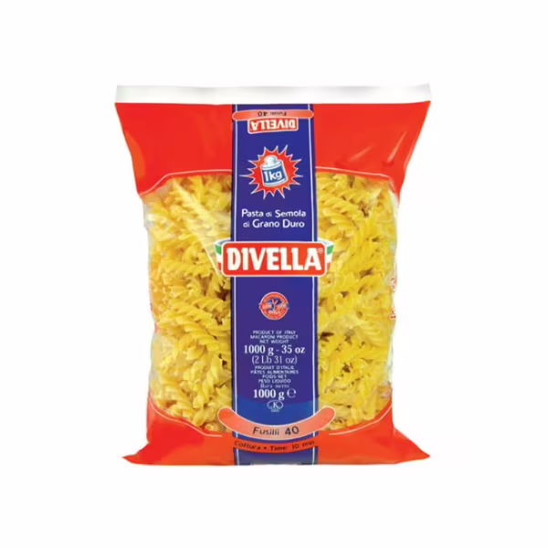 DIVELLA Fusilli Nr:40 Pasta 500g