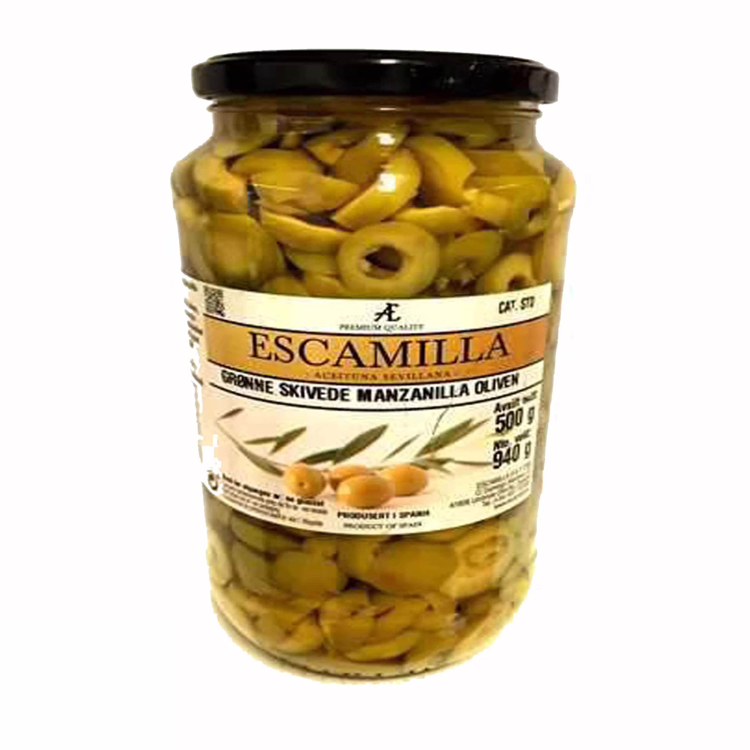 ESCAMILLA Grønn Oliven Skivet 940g