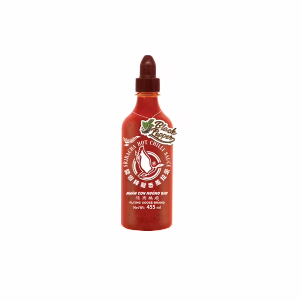 F.G.B. Sriracha Chili Saus Med black peper 200 ml