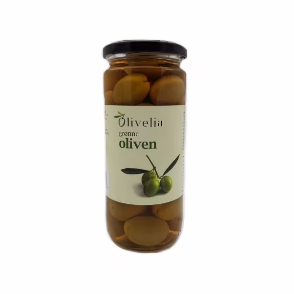 OLIVELIA Grønn Oliven Med stein 500 g