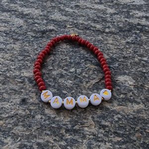 Armbånd MAMMA<3 vinrød