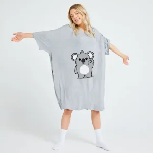 Nattkjole for Damer – Myk Bambus Pyjamas med Lange Ermer – Oversized
